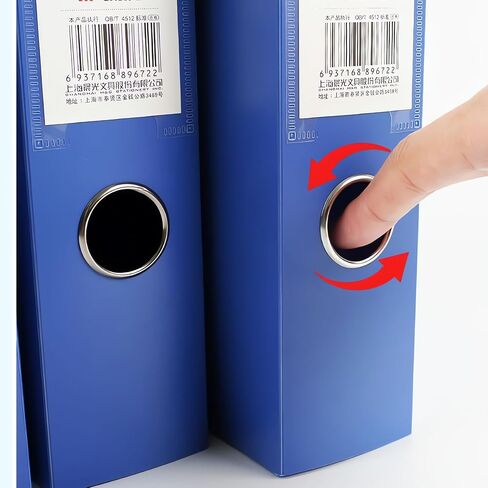 M&G A4 Storage File Box Plastic Archives Case with Lid, 1.4in thick Folder Organizer Document Storage Box for Shool Home Office Supplies Blue 1 Pack (35mm) in Saudi Arabia