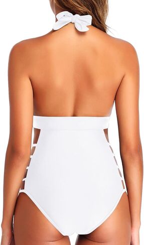 يغريني المرأة مثير قطعة واحدة المايوه يغرق الخامس الرقبة الرسن مايوهات انقطاع Monokini in Saudi Arabia