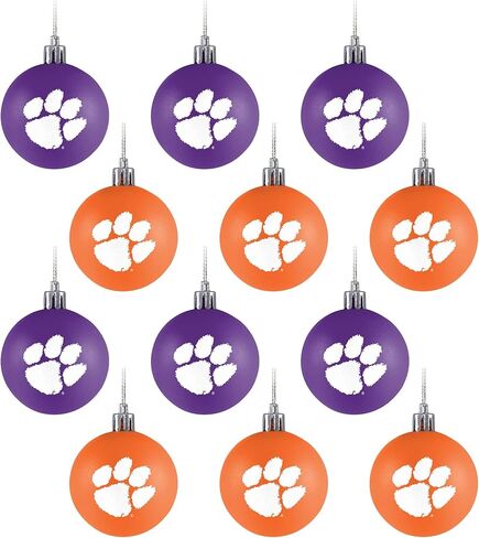 foco NCAA Team Logo 12-Pack Ball Hanging Tree Holiday Ornament Set in Kuwait