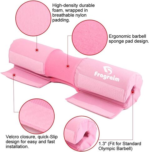 Barbell Squat Pad, Safety Bar Pad with Thick Foam and Nylon Padding - Neck & Shoulder Protective Pad Support for Squats, Lunges & Hip Thrusts - Fits Olympic Standard Weightlifting Bar in Kuwait