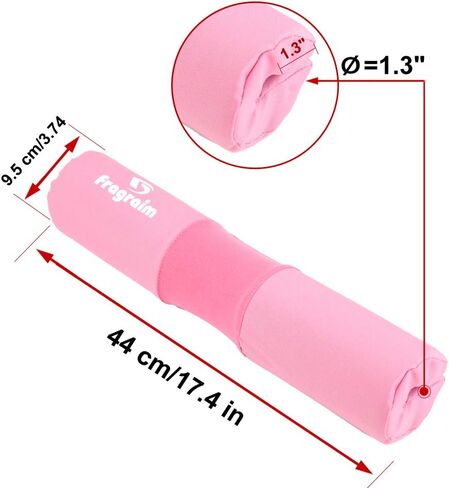 Barbell Squat Pad, Safety Bar Pad with Thick Foam and Nylon Padding - Neck & Shoulder Protective Pad Support for Squats, Lunges & Hip Thrusts - Fits Olympic Standard Weightlifting Bar in Kuwait