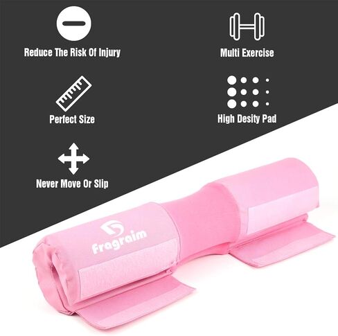 Barbell Squat Pad, Safety Bar Pad with Thick Foam and Nylon Padding - Neck & Shoulder Protective Pad Support for Squats, Lunges & Hip Thrusts - Fits Olympic Standard Weightlifting Bar in Kuwait