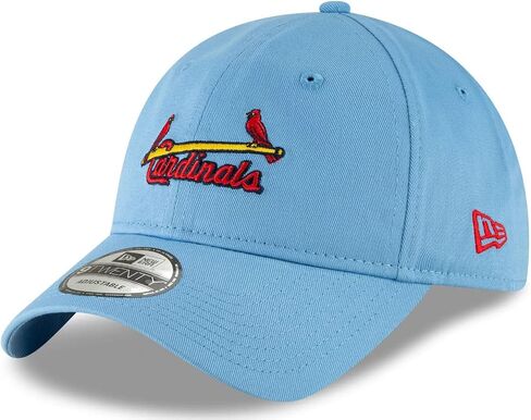 New Era MLB Core Classic 9TWENTY Adjustable Hat Cap One Size Fits All (St Louis Cardinals Blue) in Kuwait