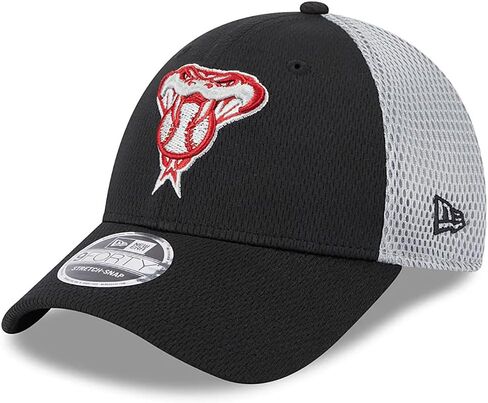 Arizona Diamondbacks 9FORTY Outline Neo Trucker Stretch Fit Cap, Adjustable Hat Black in Saudi Arabia