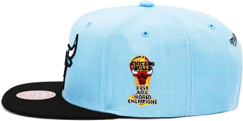 Mitchell & Ness Chicago Bulls Hat, Cap Snapback 21255154 Light Blue/Black (One Size) in Saudi Arabia
