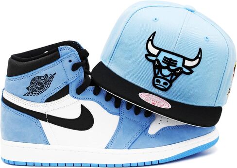 Mitchell & Ness Chicago Bulls Hat, Cap Snapback 21255154 Light Blue/Black (One Size) in Saudi Arabia