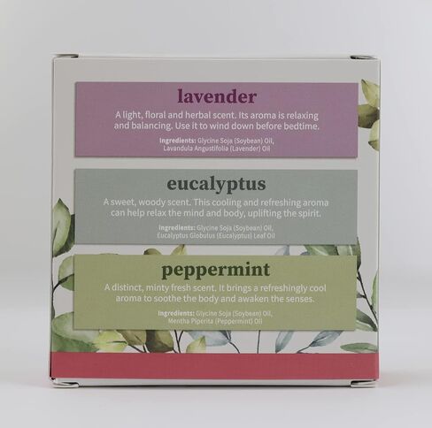 Stress Free Essential Oil Blends Trio - Promotes Sleep, Relaxation & Mood Boost | Soothing & Aromatic Oil Blends | Lavender, Eucalyptus, Pepermint (10 mL Each) in Kuwait