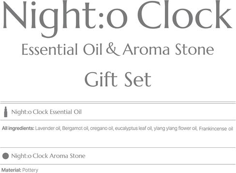 Night:o Clock Essential Aroma Oil & Aroma Stock Gift Set, 100% Pure Natural Oil in Saudi Arabia