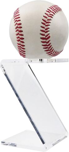 حامل عرض البيسبول، حامل عرض كرة القدم من الأكريليك الشفاف، حامل موقع، تذكارات الجولف، التنس، حامل قاعدة كرات كريستال، عبوة واحدة in Kuwait