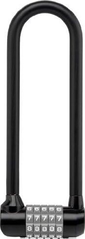 قفل مكون من 5 أرقام على شكل حرف U/قفل على شكل حرف D قابل لإعادة الضبط مع تكبل طويل 198 مم in Kuwait