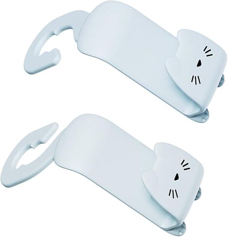 2 قطعة السنانير السيارات متعددة الوظائف سيارة التخزين المنظم حقيبة السنانير القط شكل المقعد الخلفي مسند الرأس الشماعات لحقيبة يد معطف in Kuwait