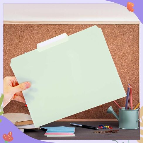 Estune Colored Manila File Folders Letter Size Poly Plastic Paste File Folder with Sticky Labels 9.5 x 11.5 Inch 1/3 Tab Multi Colored File Folders Waterproof for Office School(Sweet Color, 12 Pcs) in Saudi Arabia