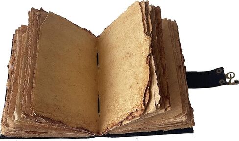 دفتر ملاحظات مصنوع يدويًا بحافة ورقية من جلد أم الأرض، دفتر كتابة شجرة الحياة، مفكرة يومية منقوشة عتيقة، غطاء ورقي غير مبطن مع مجلة طباعة ملونة للنساء، 7 × 5 بوصة in Kuwait