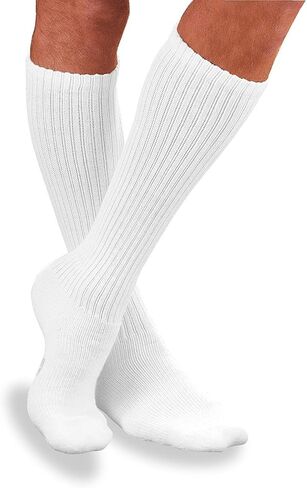 JOBST Sensifoot Closed Toe Socks, White, Large in Kuwait