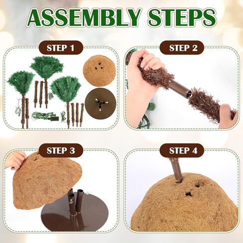 شجرة نخيل مضاءة، 6' 5' 4' تضيء أشجار اصطناعية وهمية لحمام السباحة في الهواء الطلق للفناء والبار والشرفة وديكورات حفلات هاواي in Kuwait