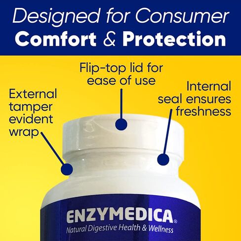 Enzymedica, دايجست + بروبيوتيك، دعم الإنزيم لعملية الهضم الصحي والتخفيف من الغازات العرضية والانتفاخ وعسر الهضم، 1.2 مليار وحدة تشكيل مستعمرة، 90 كبسولة in Saudi Arabia