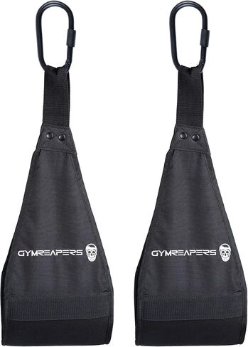 أشرطة رياضية معلقة من Gymreapers من أجل القوة الأساسية وتدريب البطن - ذراع مبطن قابل للتعديل يدعم تمارين وزن الجسم in Kuwait