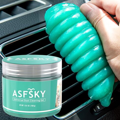 ASFSKY Cleaning Gel for Car Dust Cleaner Car Interior Slime for Detailing Putty for Dust Dirt Crumbs in Corners Inside The Car Clean The Dashboard Console and Vents in Saudi Arabia