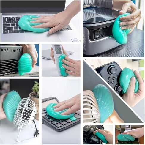ASFSKY Cleaning Gel for Car Dust Cleaner Car Interior Slime for Detailing Putty for Dust Dirt Crumbs in Corners Inside The Car Clean The Dashboard Console and Vents in Saudi Arabia