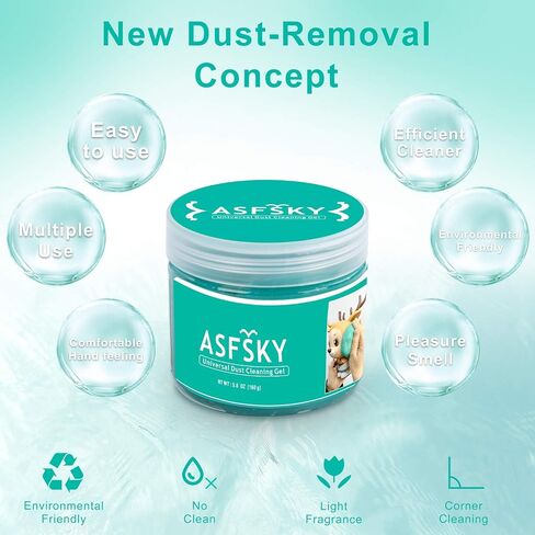 ASFSKY Cleaning Gel for Car Dust Cleaner Car Interior Slime for Detailing Putty for Dust Dirt Crumbs in Corners Inside The Car Clean The Dashboard Console and Vents in Saudi Arabia