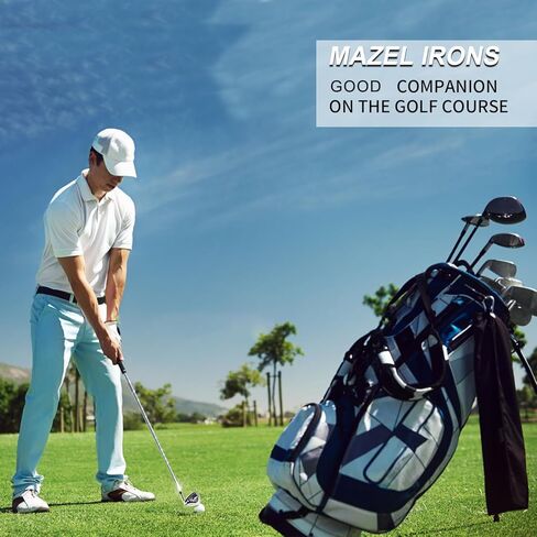 MAZEL Golf مكواة فردية 1,2,3,4,5,6,7,8,9، مكواة جولف مع أعمدة فولاذية للاعبي الغولف الذين يستخدمون اليد اليمنى in Kuwait