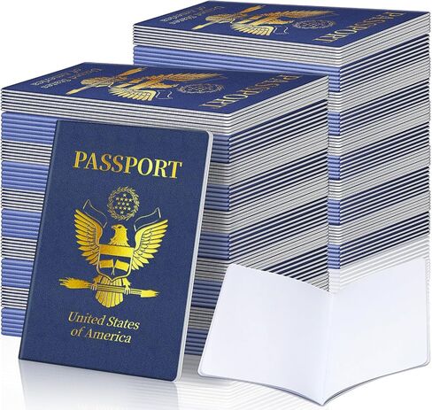 60Pcs Blank Passport Notebook Fake Passport Books for Kids Travel Journal 4 x 5.5Inch Blank Passport Notebook World Travel Pretend Activity Classroom School Projects Theme Party Favors in Saudi Arabia