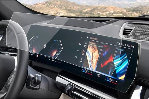 SXCY مناسب لـ 2024 BMW X5/X6/X7 واقي الشاشة [14.9 بوصة Navi+12.3Dash] لملحقات BMW X5/X7 2024 لملحقات سلسلة BMW X5/X6/X7 7 2024 (شاشة كاملة من الزجاج المقسى 9H) in Kuwait