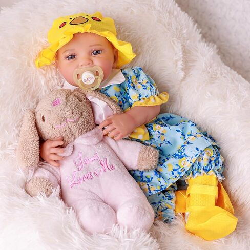 BABESIDE Lifelike Reborn Baby Dolls - Leen, 20-Inch Soft Body Realistic-Newborn Smile Baby Girl Doll Poseable Real Life Baby Dolls with Toy Accessories Set for Kids Age 3+ in Saudi Arabia