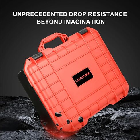 Air Compressor Waterproof Hard Case Compatible with Milwaukee M18 Inflator 2848-20, Air Pump Carrying Bag for Milwaukee Tools, Storage Holder for Battery Pack 18V 3.0 to 9.0 Ah - Black in Saudi Arabia