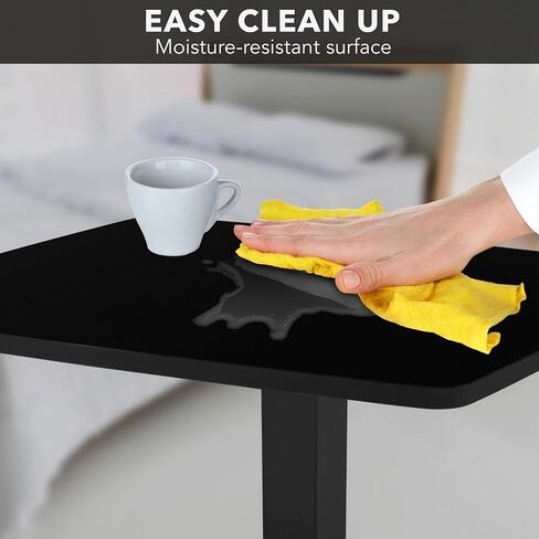 Mount-It! Adjustable Rolling Laptop Desk with Wheels [23.6" x 20.5"] Sit Stand Mobile Workstation Cart with Pneumatic Spring Lift for Height Adjustment, Rolling Computer Table, Foot Pedal (White) in Kuwait