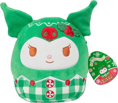 Squishmallows Original 8-Inch Hello Kitty Gingerbread Official Jazwares Christmas Plush - Collectible Soft & Squishy Sanrio Stuffed Animal Toy - Gift for Kids, Girls & Boys in Saudi Arabia