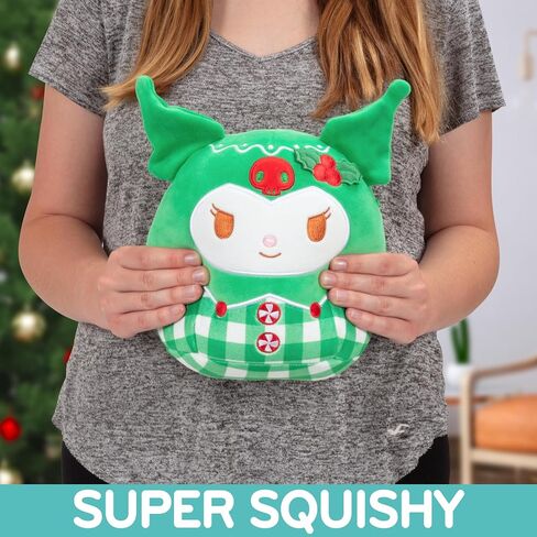 Squishmallows Original 8-Inch Hello Kitty Gingerbread Official Jazwares Christmas Plush - Collectible Soft & Squishy Sanrio Stuffed Animal Toy - Gift for Kids, Girls & Boys in Saudi Arabia