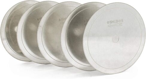 5Pcs 6" inch Super-Thin Arbor Hole 5/8" Rim 0.53mm Diamond Lapidary Saw Blade in Kuwait