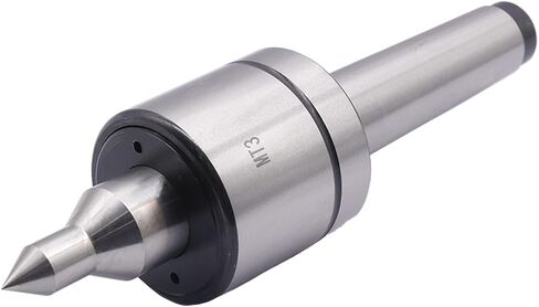 MT2 Long Spindle Live Center, 0.000197" High Accuracy 60 Degree Triple Bearing Live Center for Lathe Turning, Live Revolving Center High Precision Medium Turning Tools for Lathe Tailstock Machine in Saudi Arabia