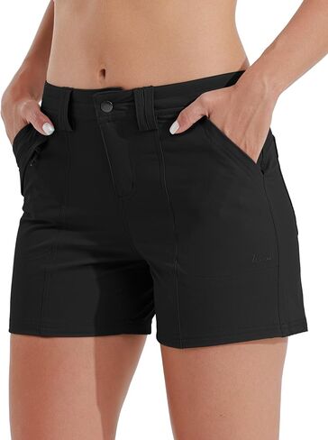 Willit Women's Golf Hiking Shorts Quick Dry Athletic Casual Summer Shorts with Pockets Water Resistant 4.5" in Saudi Arabia