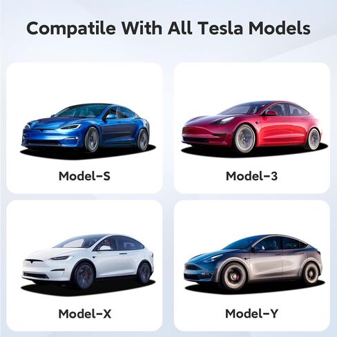 J1772 to Tesla Charging Adapter - EVDANCE Tesla Charger Adapter for Tesla Model 3 Y S X Charging Adapter 80 Amp/ 240VAC [Safety Certified] Portable Outdoor SAE J1772 EV Adapter for Tesla Owner Only in Kuwait