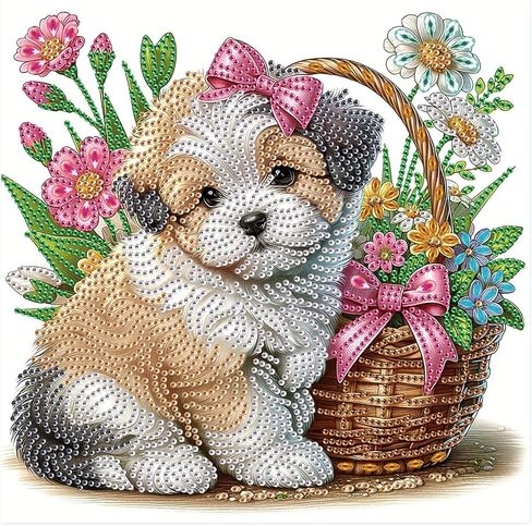 MVVMTOP Diamond Art Painting Kit, DIY 5D Diamond Art Painting Special Shape Drills Diamond Art Painting Mosaic Making Craft, Suitable for Home Wall Decor Art Handmade Gift in Kuwait