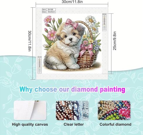 MVVMTOP Diamond Art Painting Kit, DIY 5D Diamond Art Painting Special Shape Drills Diamond Art Painting Mosaic Making Craft, Suitable for Home Wall Decor Art Handmade Gift in Kuwait