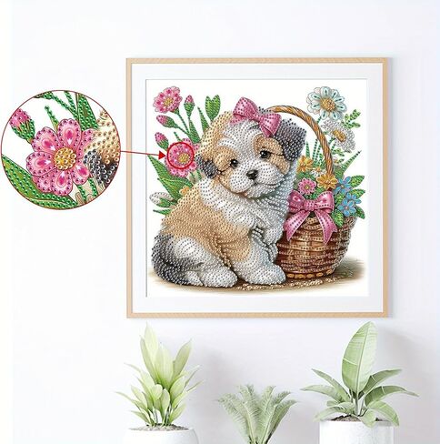 MVVMTOP Diamond Art Painting Kit, DIY 5D Diamond Art Painting Special Shape Drills Diamond Art Painting Mosaic Making Craft, Suitable for Home Wall Decor Art Handmade Gift in Kuwait