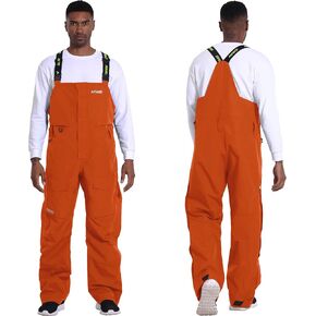 Men's Fishing Bib Pants Durable Waders Extremedry Waterproof Rain Pants Workwear