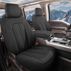 أغطية مقاعد Tecoom الجلدية Ram 1500 مجموعة كاملة من واقي وسادة مقعد السيارة تناسب 2009-2018 Dodge Ram 1500، 2010-2023 Ram 2500 3500 Crew Mega Cab، 2019-2023 Ram 1500 Classic فقط، رمادي