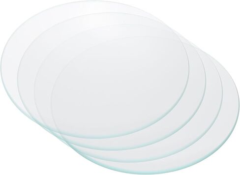 PATIKIL 80mm/3.1"Diameter Watch Glass, 4Pack High Transparent Smooth Edges Chamfered Arc Cover Lids for Beakers&Flasks, Evaporation Dish, Laboratory Supplies in Saudi Arabia