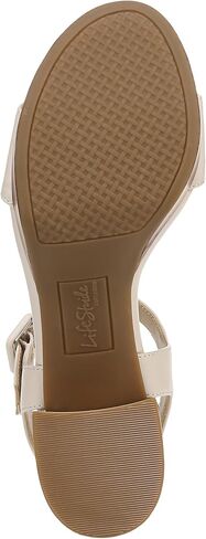 LifeStride Womens Rhythmn Platform Block Heel Sandals Platino Gold Metallic 7.5 M in Saudi Arabia
