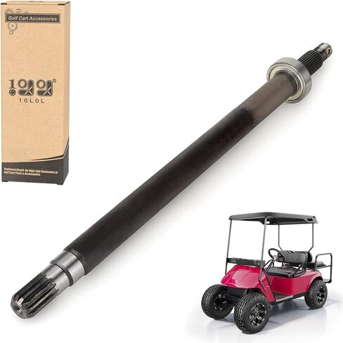 عمود المحور الخلفي لجانب السائق 10L0L لـ 1994.3-2009 EZGO Gas TXT، Medalist، ST، MPT Gas Golf Cart، يتضمن المحمل، OEM # 72056G01 72056-G01 (فقط لعربة الغاز) in Saudi Arabia