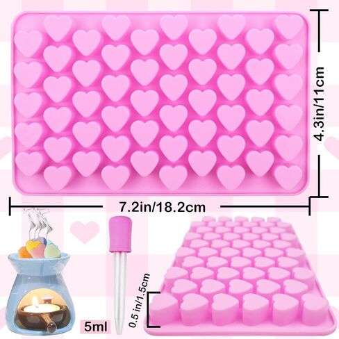 Wax Melt Molds Silicone,Chocolate Bar Mold for Stuffed Bar,Chocolate Candy Molds,Thick Silicone Candle Mold with 100pcs Storage Bags （2 Style） in Saudi Arabia