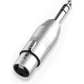 CableCreation 1/4" TRS to XLR Adapter 2Pcs, Balanced 6.35mm to XLR，1/4 inch TRS Male to XLR Female, 1/4 to XLR Microphone Connector, Quarter Inch 6.35mm to XLR for Mixers, Speaker, Amplifiers