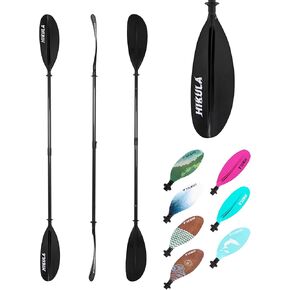 Adjustable Kayak Paddle with Carbon Shaft and PP Blade Available in 220-240cm/ 230cm-250cm Floating Lightweight Kayak Oars with Original Pattern