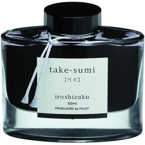 Pilot Iroshizuku Fountain Pen Ink – 50 ml Bottle – Take-sumi (Grey Black) (Japan Import), Black