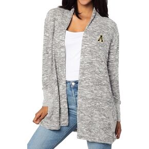 chicka-d Women's Cozy Fleece Cardigan Heather Grey in Saudi Arabia