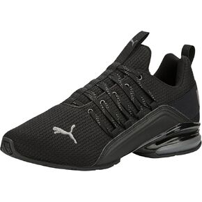 PUMA Men's Axelion Sneaker, Refresh Black-Cool Dark Gray Red, 13